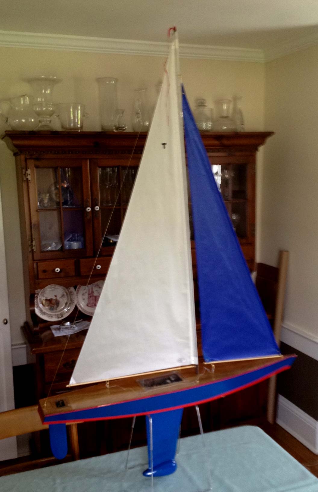 rc model sail boat toy